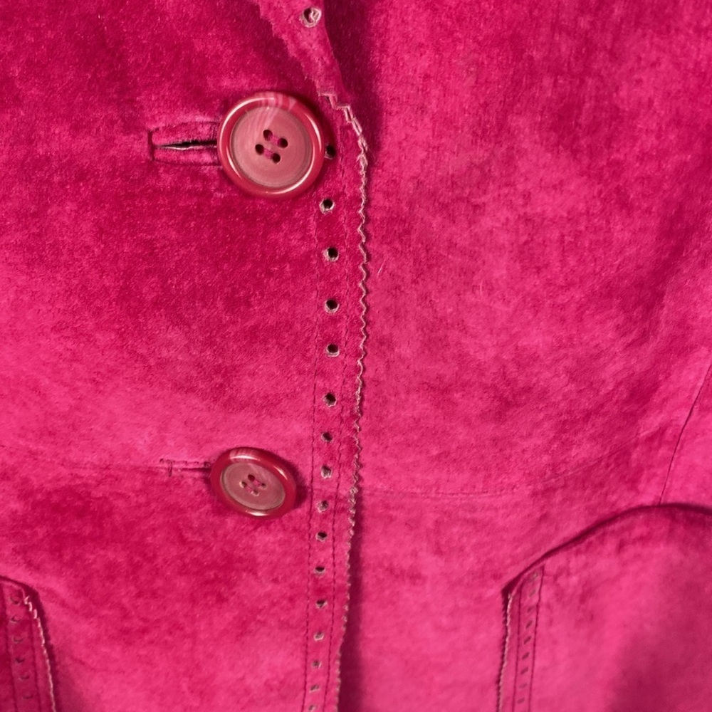April Cornell Raspberry Pink Two-Button Blazer - Picture 10 of 14